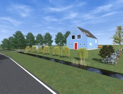 Bouw van een woning te Hem