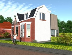 Renovatie/vergroten van een woning/monument te Enkhuizen.